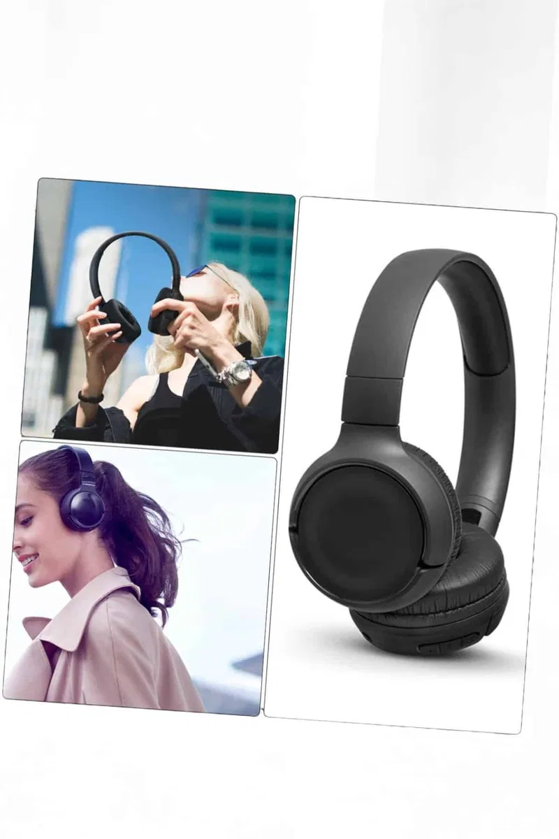 Kulak Üstü Kablosuz Bluetooth Kulaklık Gürültü Önleyici Ayarlanabilir görsel 3