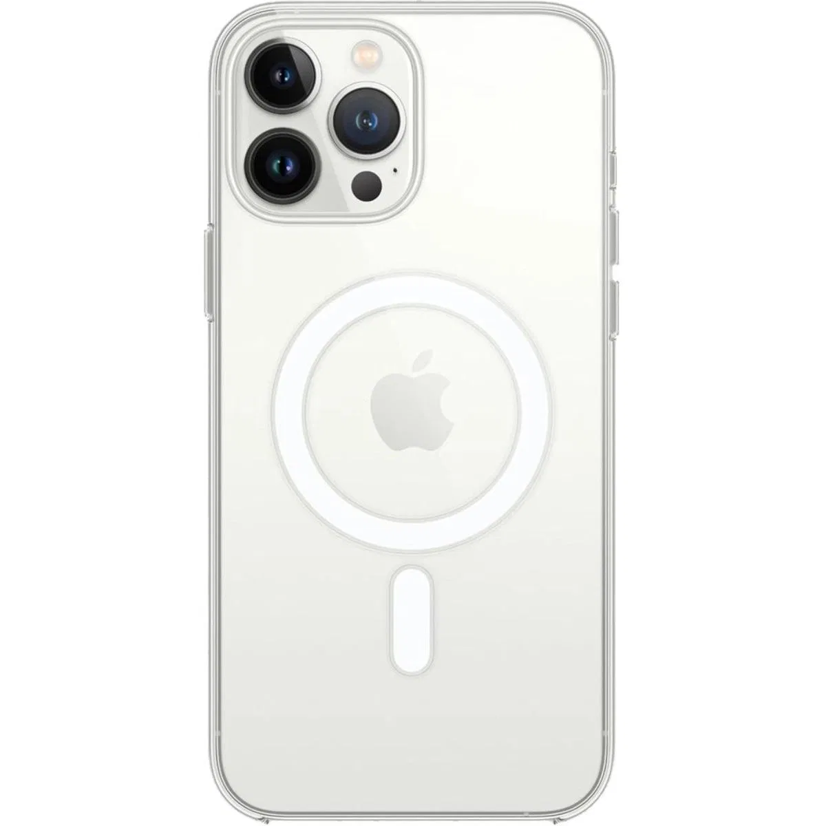 Apple İphone 15 Pro Max Kılıf Magneticsafe Şeffaf Silikon - Şeffaf