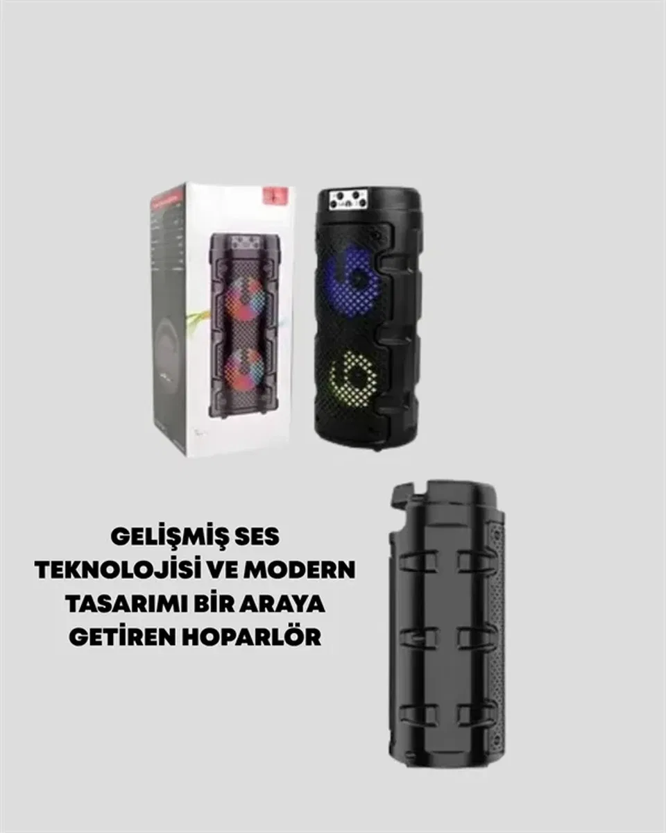 Kompakt Tasarım, Yüksek Ses Performansı – Çoklu Giriş Seçenekli Kablosuz Hoparlör (Bluetooth, USB, SD Kart, AUX) görsel 3