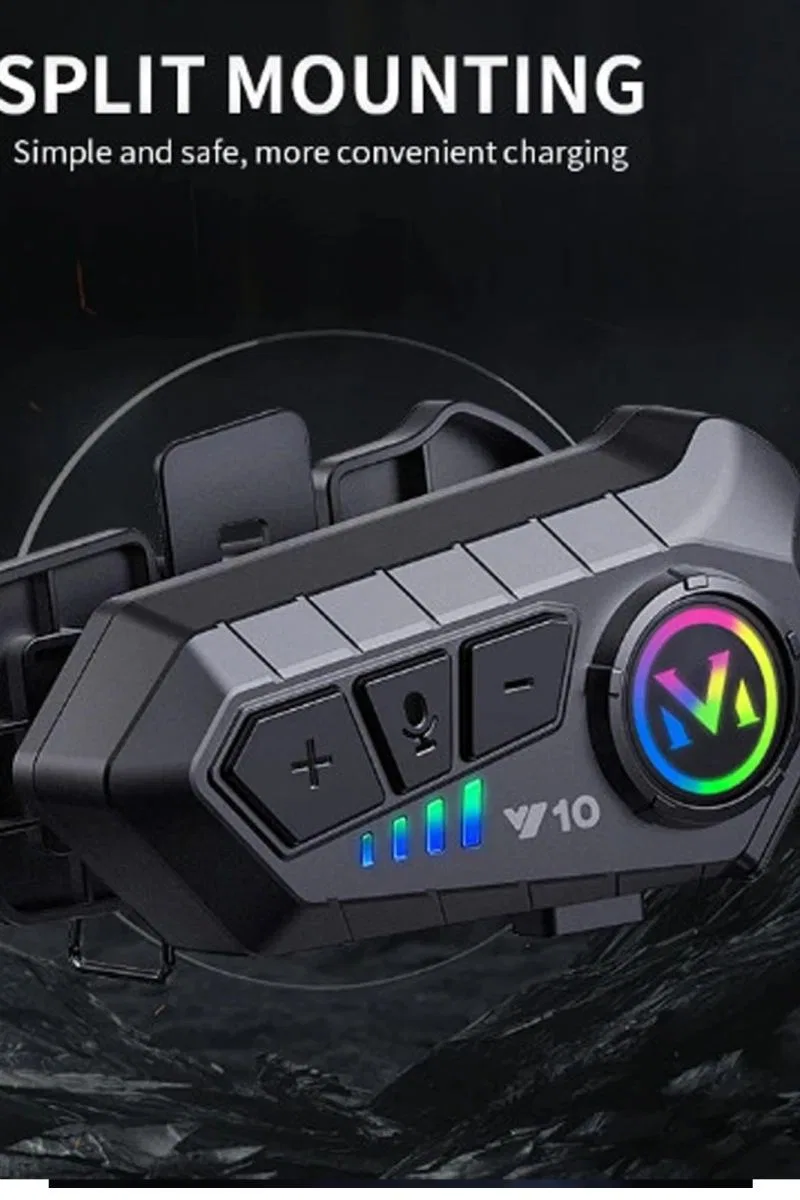 Y10 Kask Kulaklık Bluetooth Motosiklet Kulaklık 5, 3 Bluetooth Intercom Motorsiklet Kulaklık