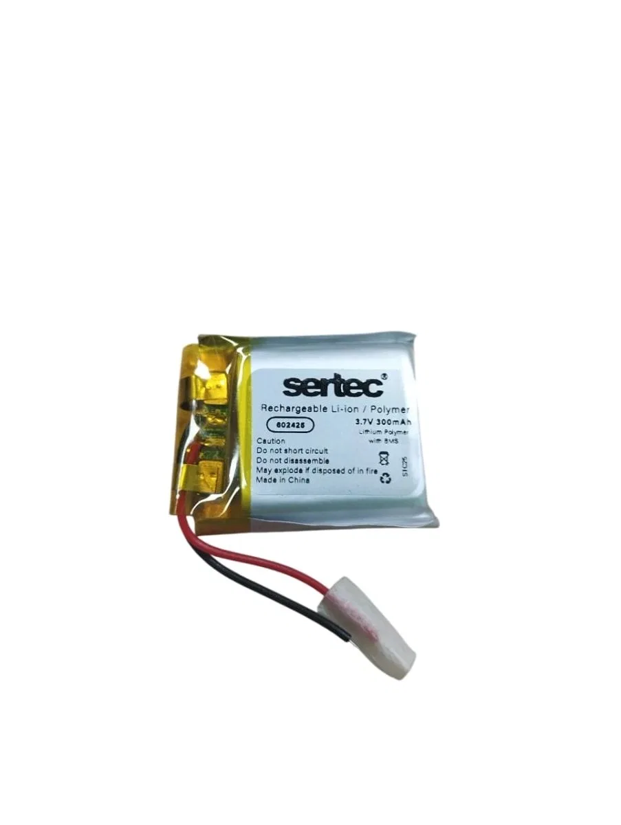 Sertec 602425 3. 7v 300mah Li-polymer Pil (devreli/1. 5a)