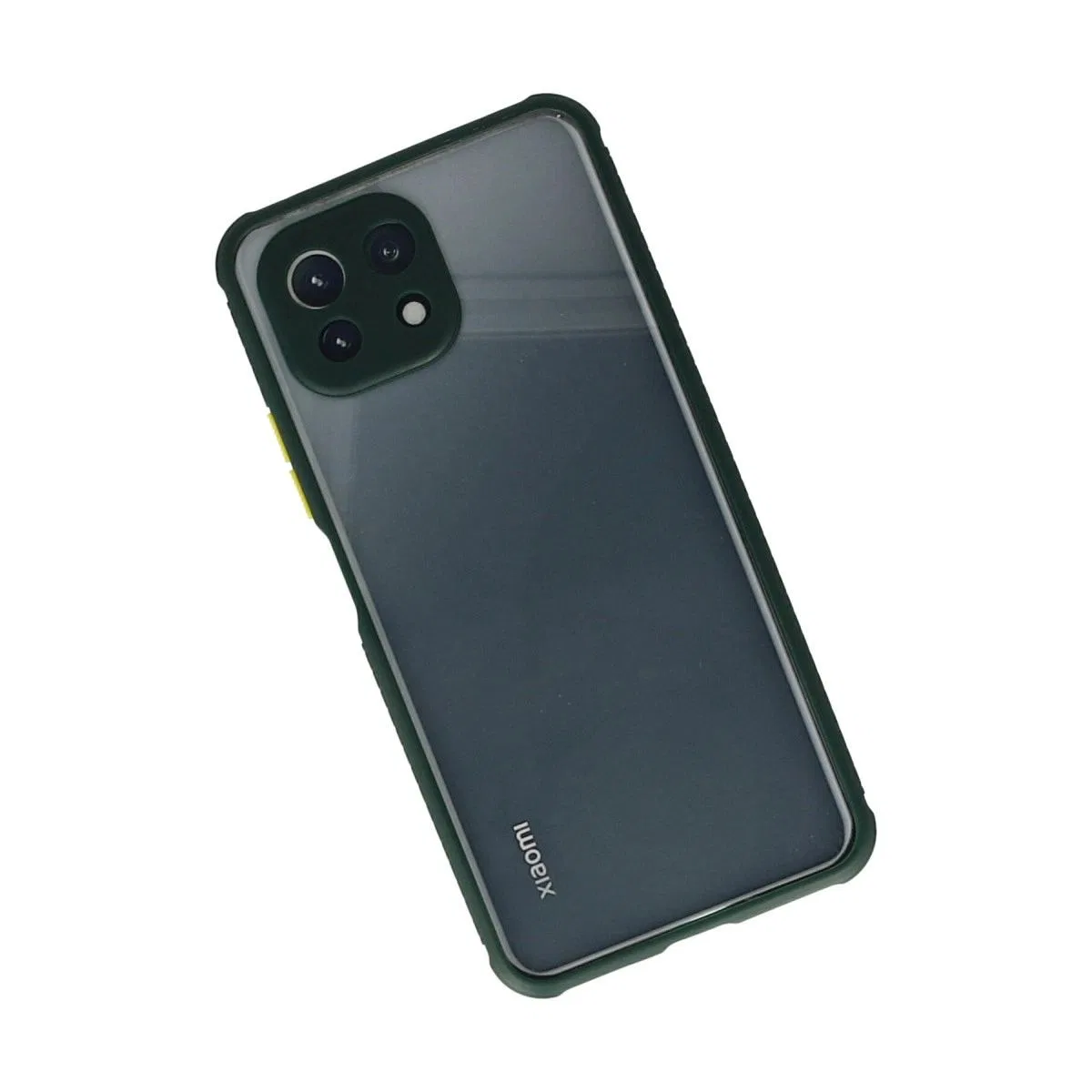 Xiaomi Mi 11 Lite Kılıf Miami Şeffaf Silikon - Koyu Yeşil görsel 2