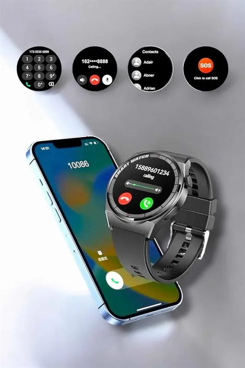 Akıllı Saat Sağlık ve Fitness Takibi Bluetooth Bağlantılı Dokunmatik Ekran görsel 4