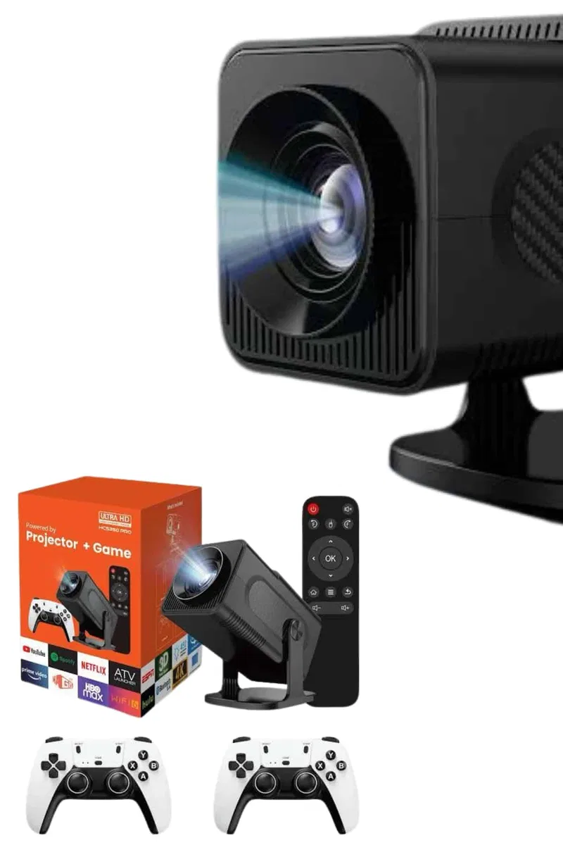 Retro Video Oyunu Konsolu Android Tv El Oyun Konsolu WIFI Taşınabilir Projeksiyon Cihazı görsel 4