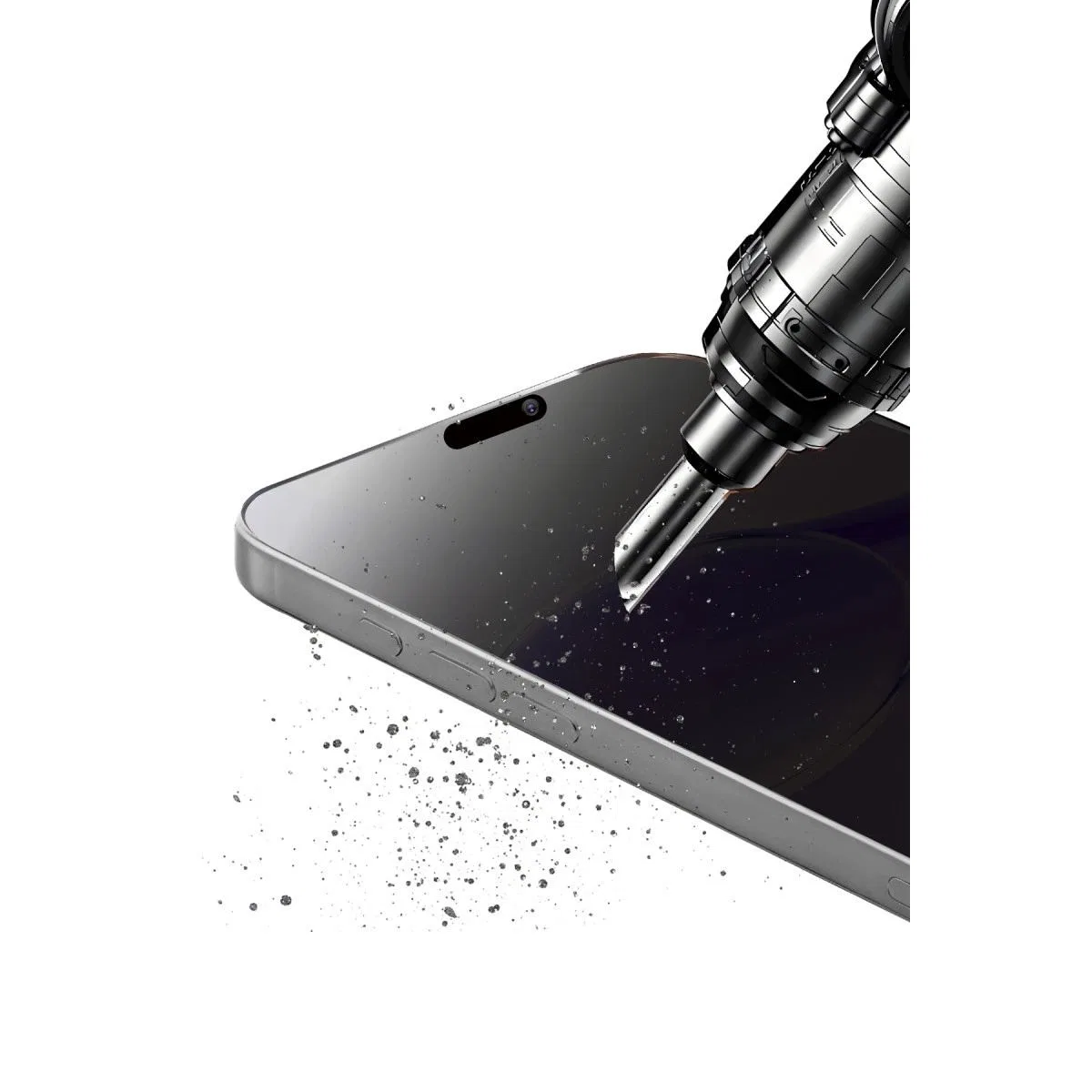 Apple İphone 17 Bilvis 5in1 5d Magic Hayalet Cam Ekran Koruyucu - Siyah görsel 5