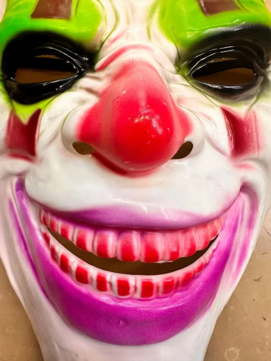 Delirten Gülüş Psikopat Palyaço Temalı Joker Maskesi görsel 3