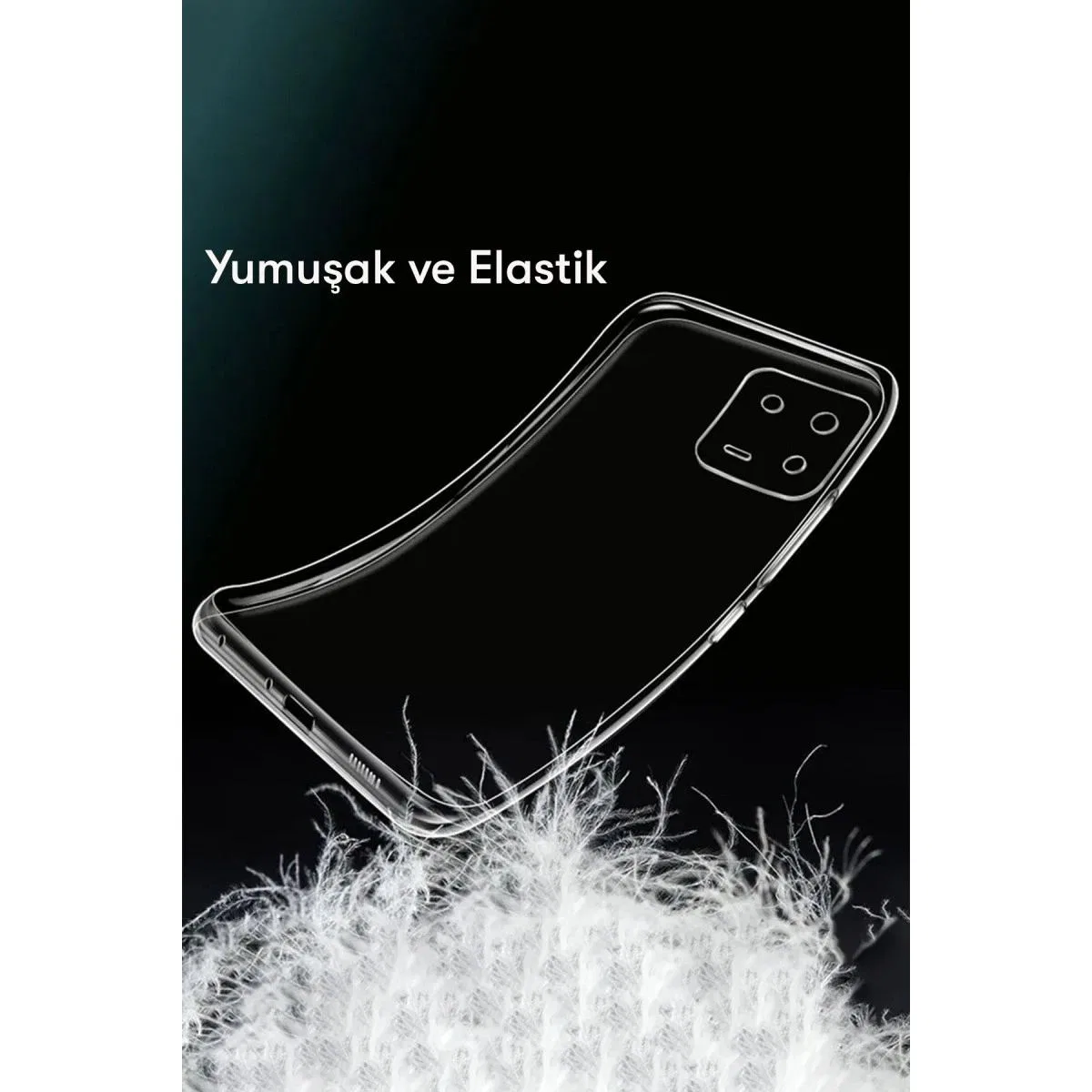 Newface Xiaomi Mi 13 Pro Kılıf Lüx Şeffaf Silikon görsel 2