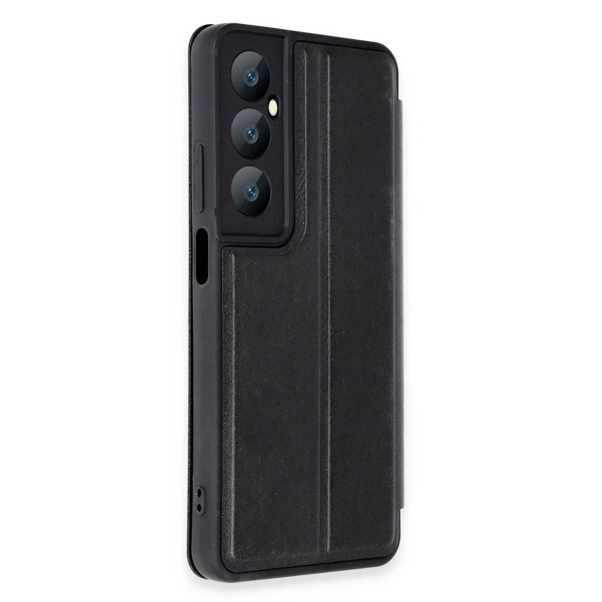 Realme C65 Kılıf Flip Cover - Siyah görsel 2