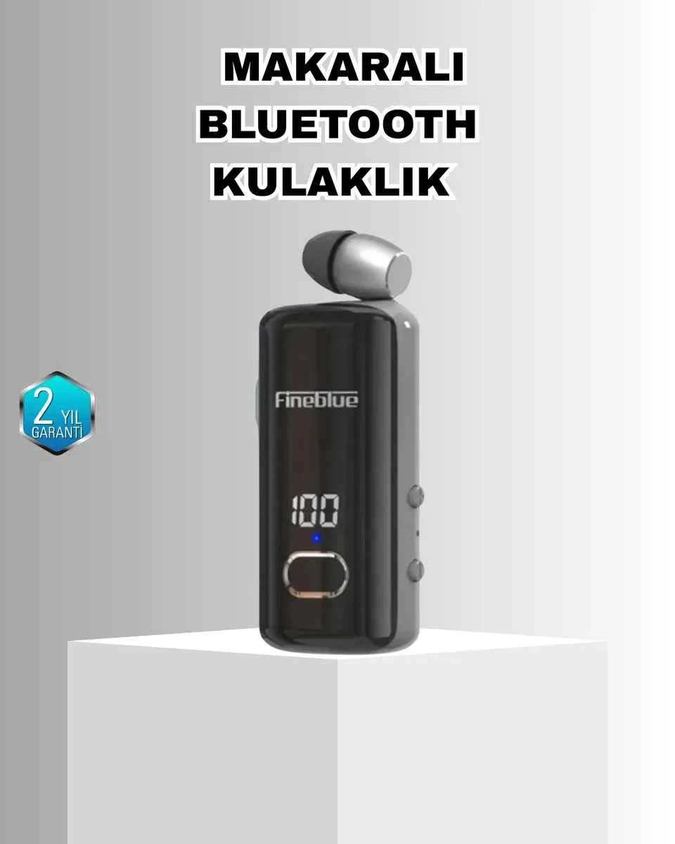 Bluetooth 5. 3 Kablosuz Kulaklık Geri Çekilebilir Kablolu ve Ekranlı