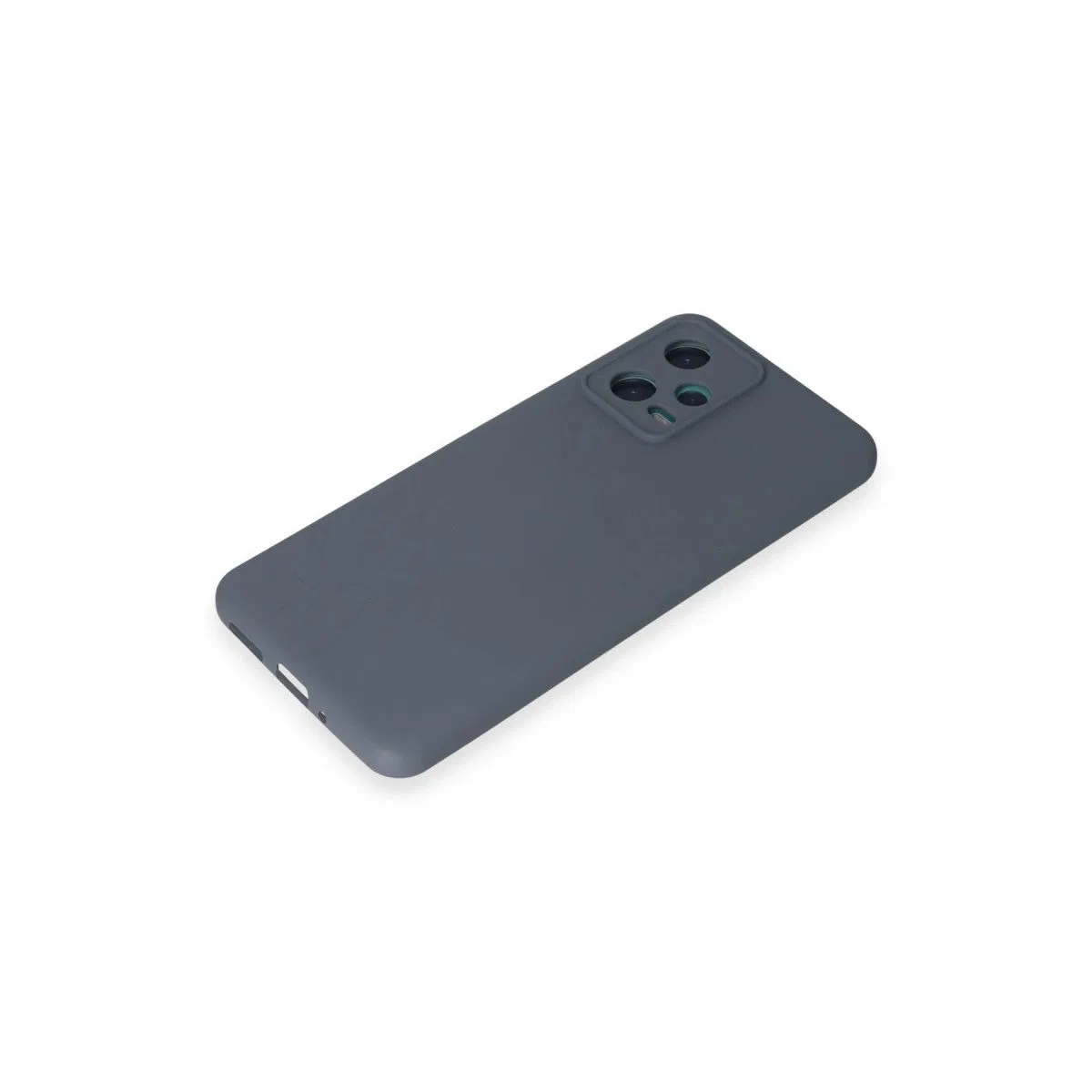Xiaomi Redmi Note 12 5g Kılıf Nano İçi Kadife Silikon - Gri görsel 4