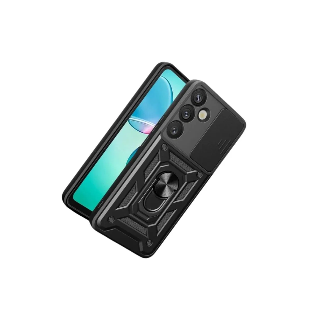 Samsung Galaxy S26 Pars Lens Yüzüklü Silikon - Siyah görsel 3