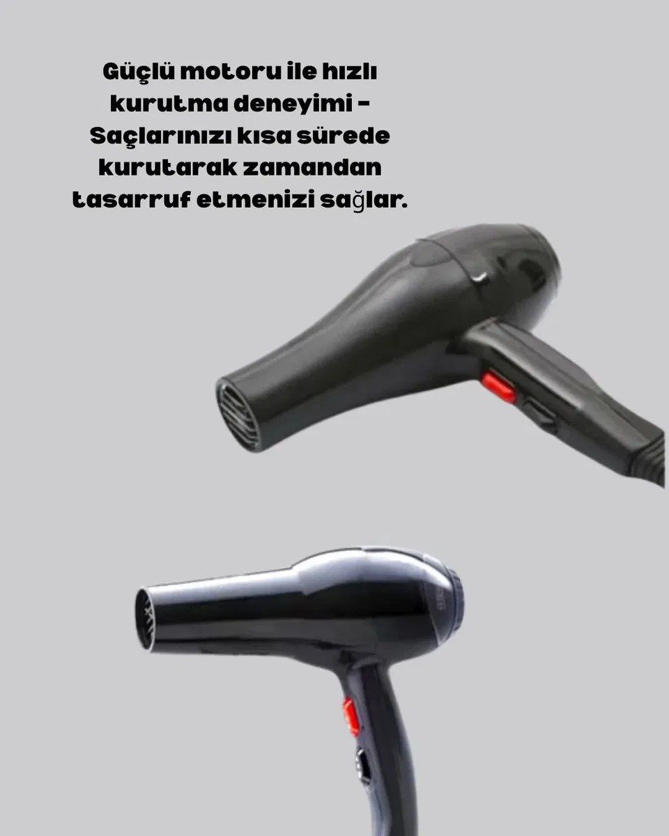 2200W Saç Kurutma Makinesi Soğuk ve Sıcak Üfleme Fonksiyonlu görsel 5