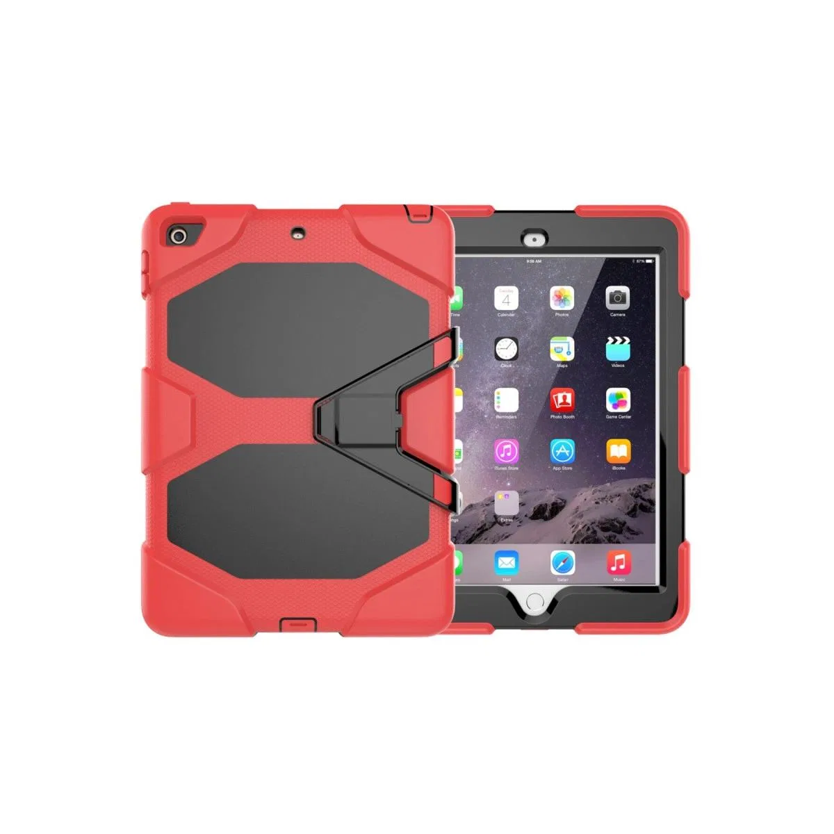 Apple İpad 5 Air 9. 7 Kılıf Griffin Tablet Kapak - Kırmızı