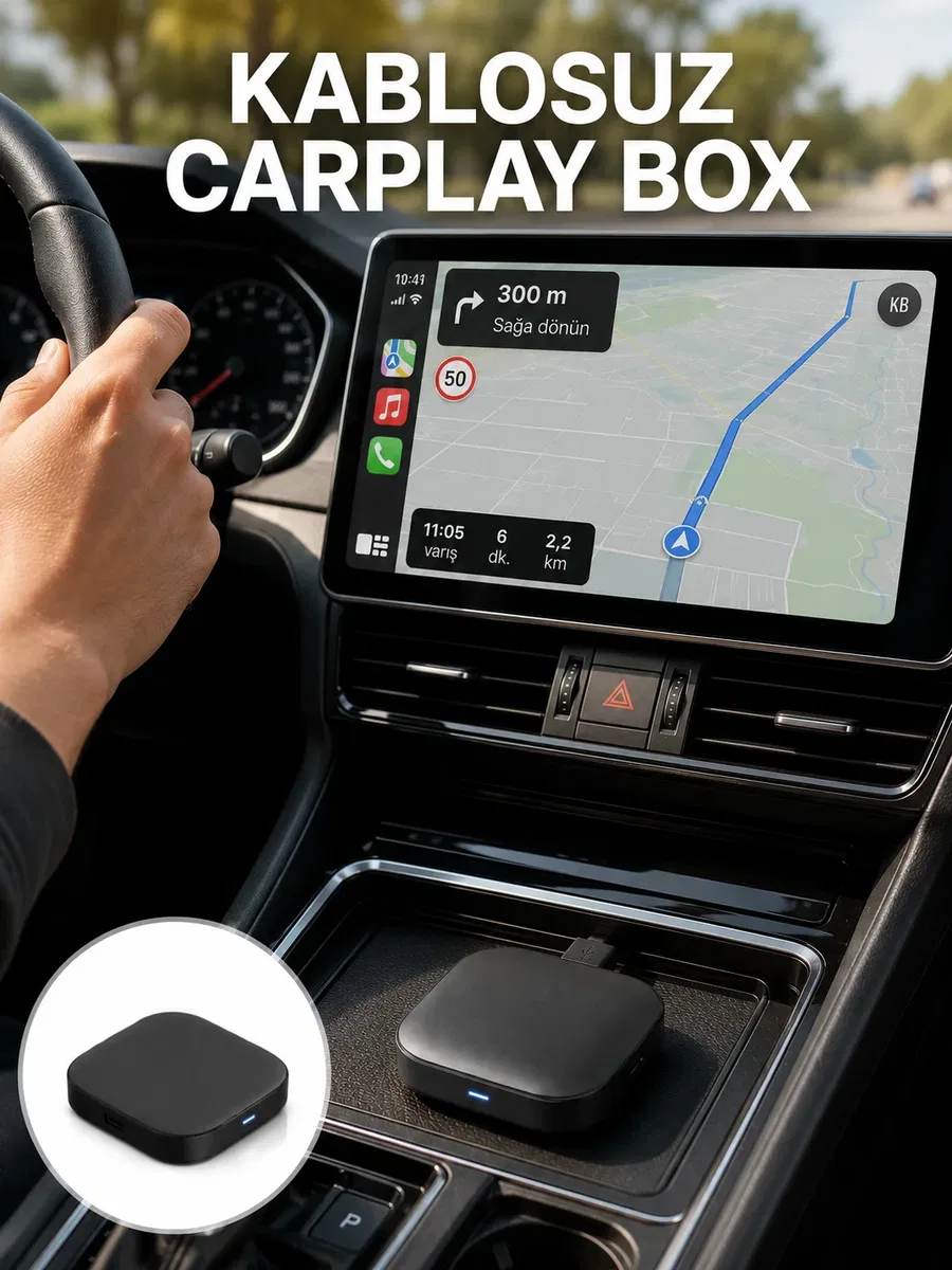 Bluetooth 5. 0 Kablosuz Android Auto Araç İçi Adaptör Yeni Nesil