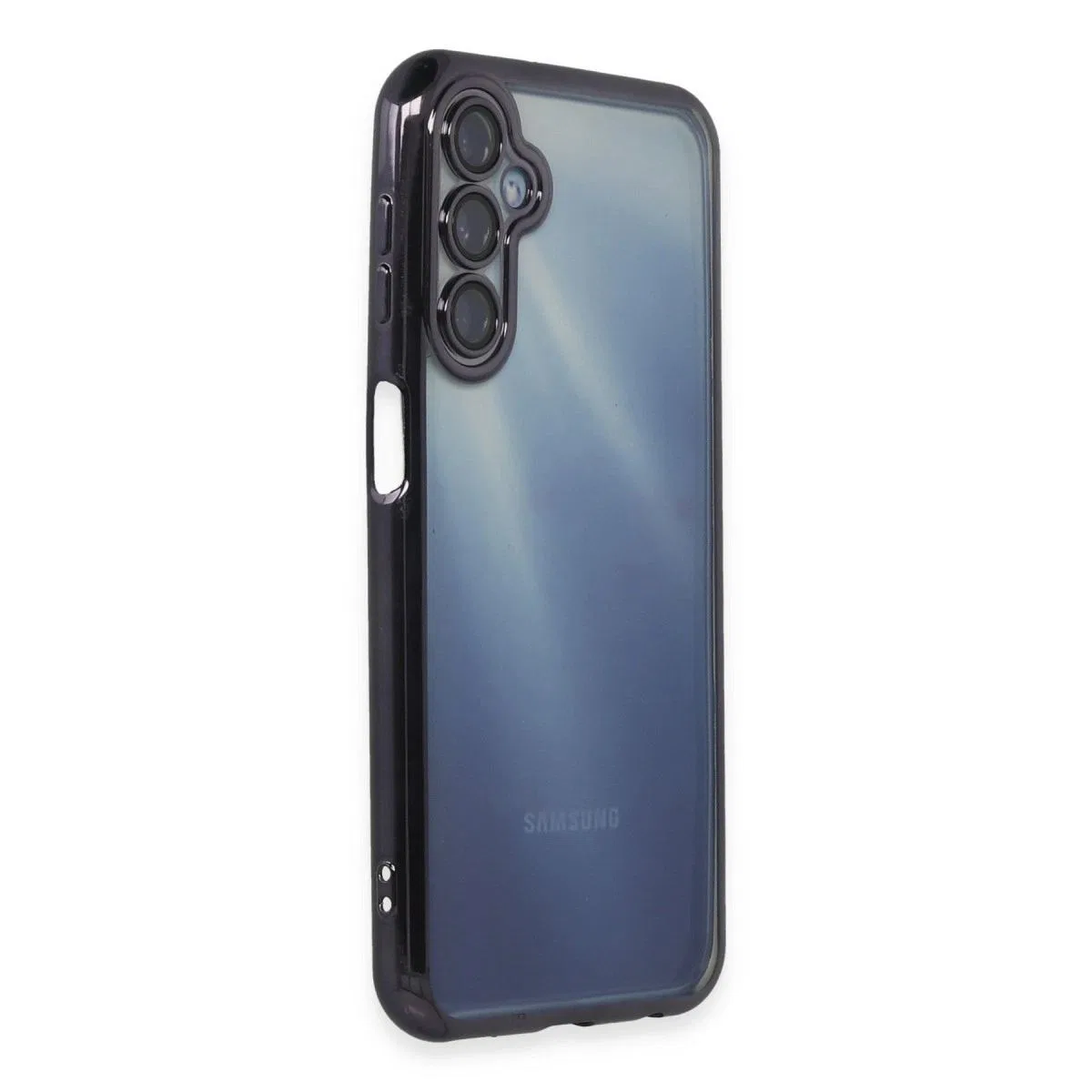 Samsung Galaxy A55 5g Kılıf Razer Lensli Silikon - Mor görsel 2