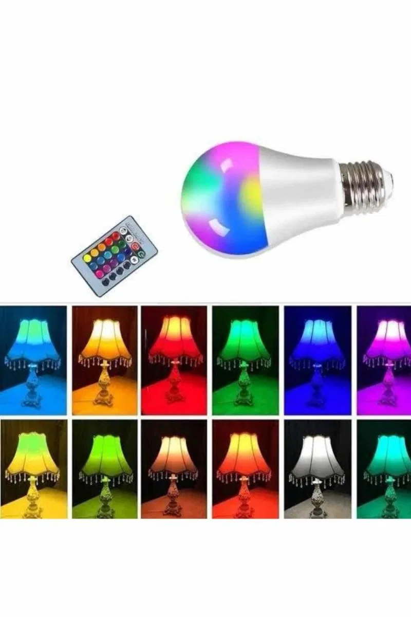 Ambiyans Aydınlatma Rgb Led Lamba Kumandalı Renk Değiştirebilen görsel 2