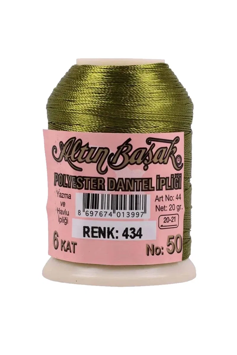 3 Adet Altınbaşak Oya ve Dantel İpi 20 gr - Royaleks - No: 434 görsel 3