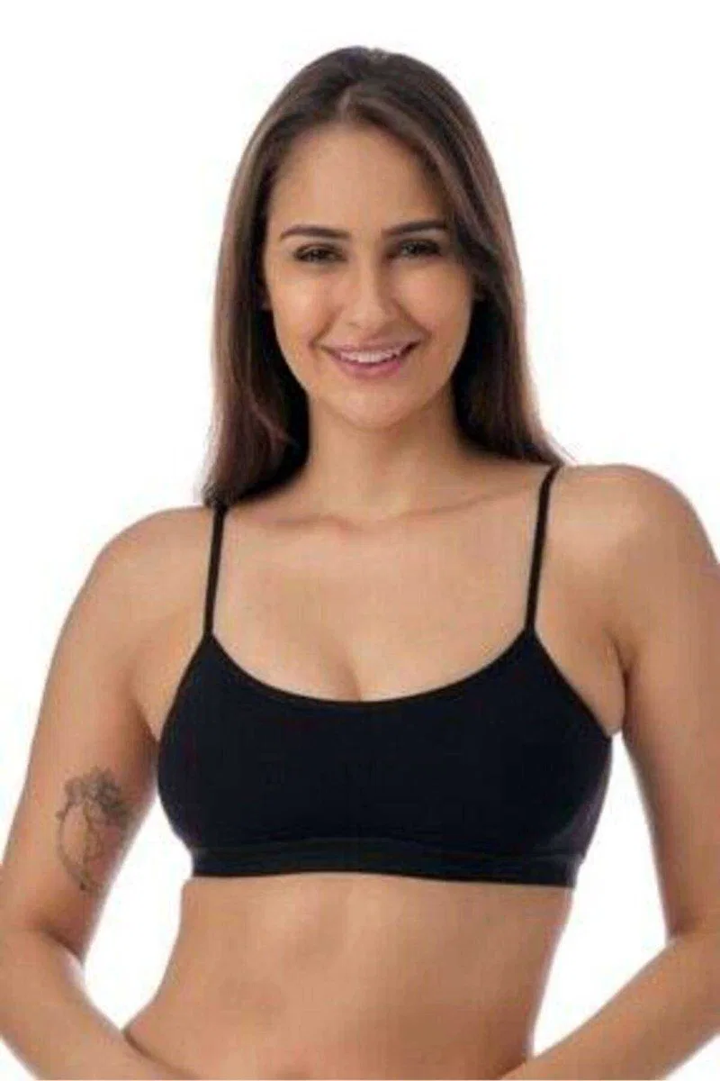 Pedli İp Askılı Siyah ve Ten Rengi Büstiyer 2 adet görsel 2
