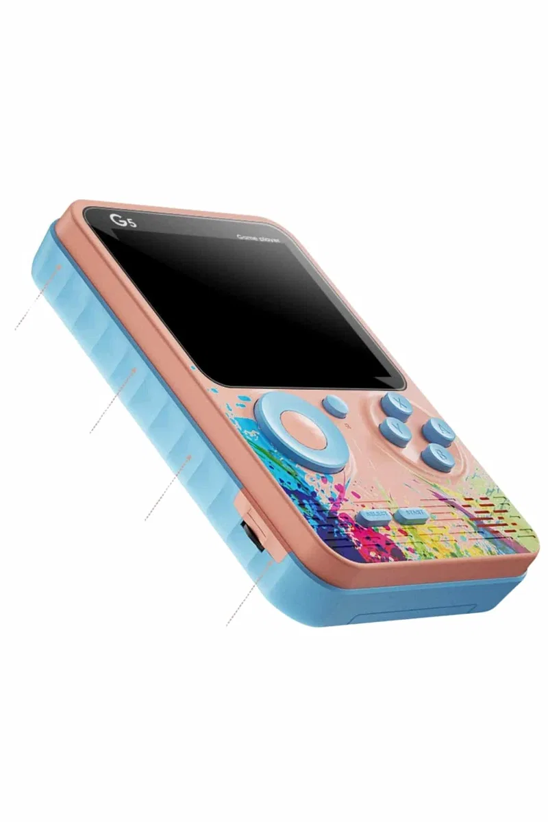 3 İnç Ekran 500 Oyunlu Game Box Mini Taşınabilir Oyun Konsolu görsel 5