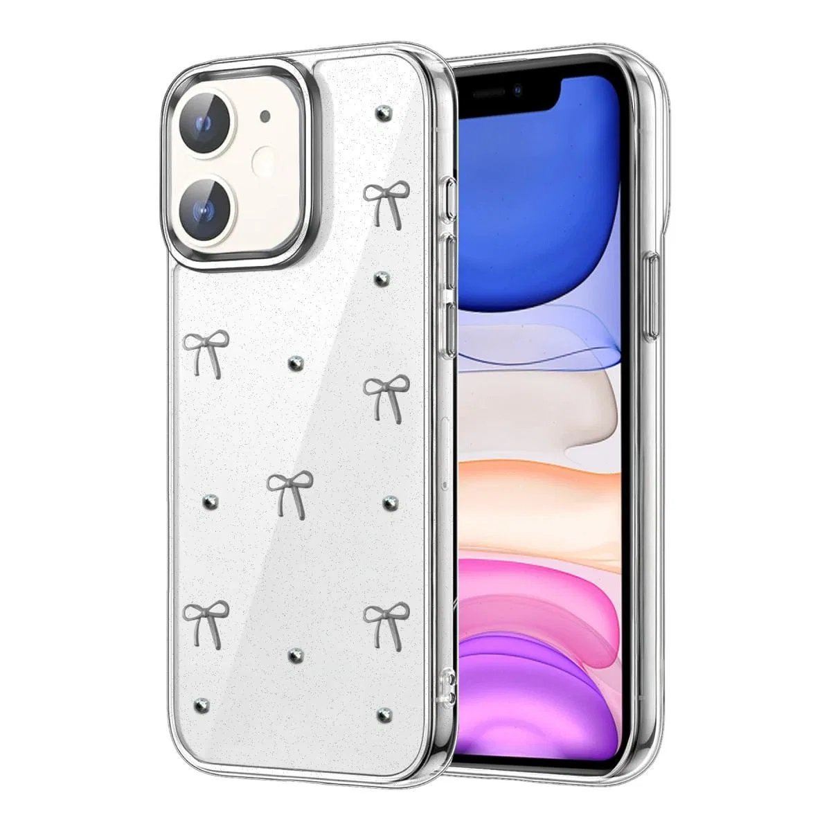 Apple İphone 12 Fiyonk Desenli Kapak - Desen 5