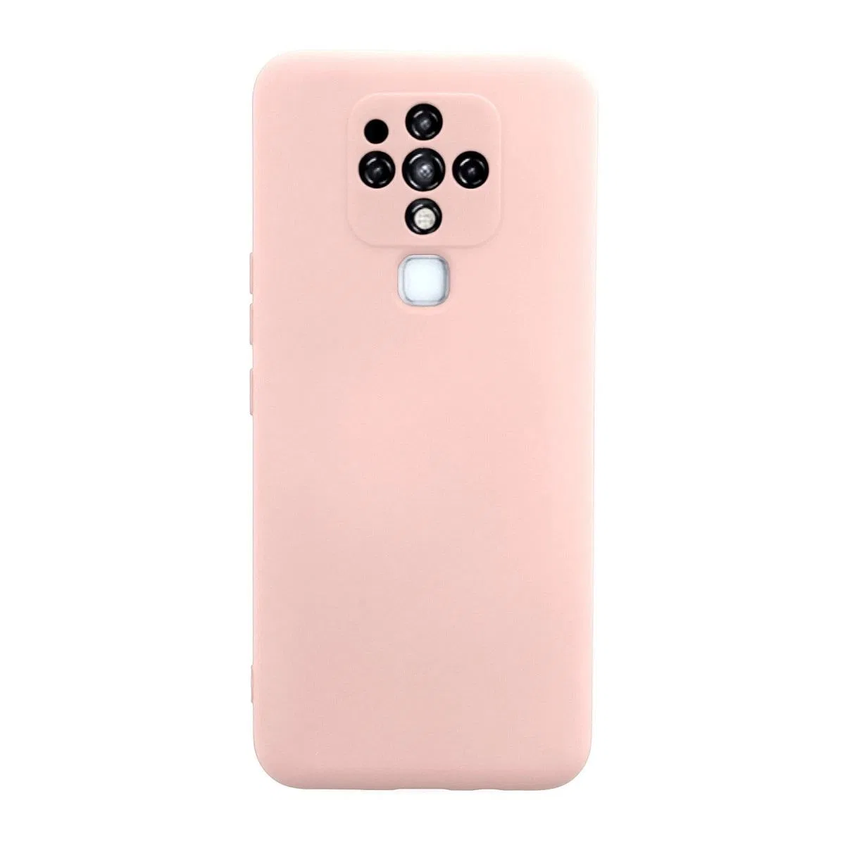 Tecno Camon 16 Kılıf Nano İçi Kadife Silikon - Pudra