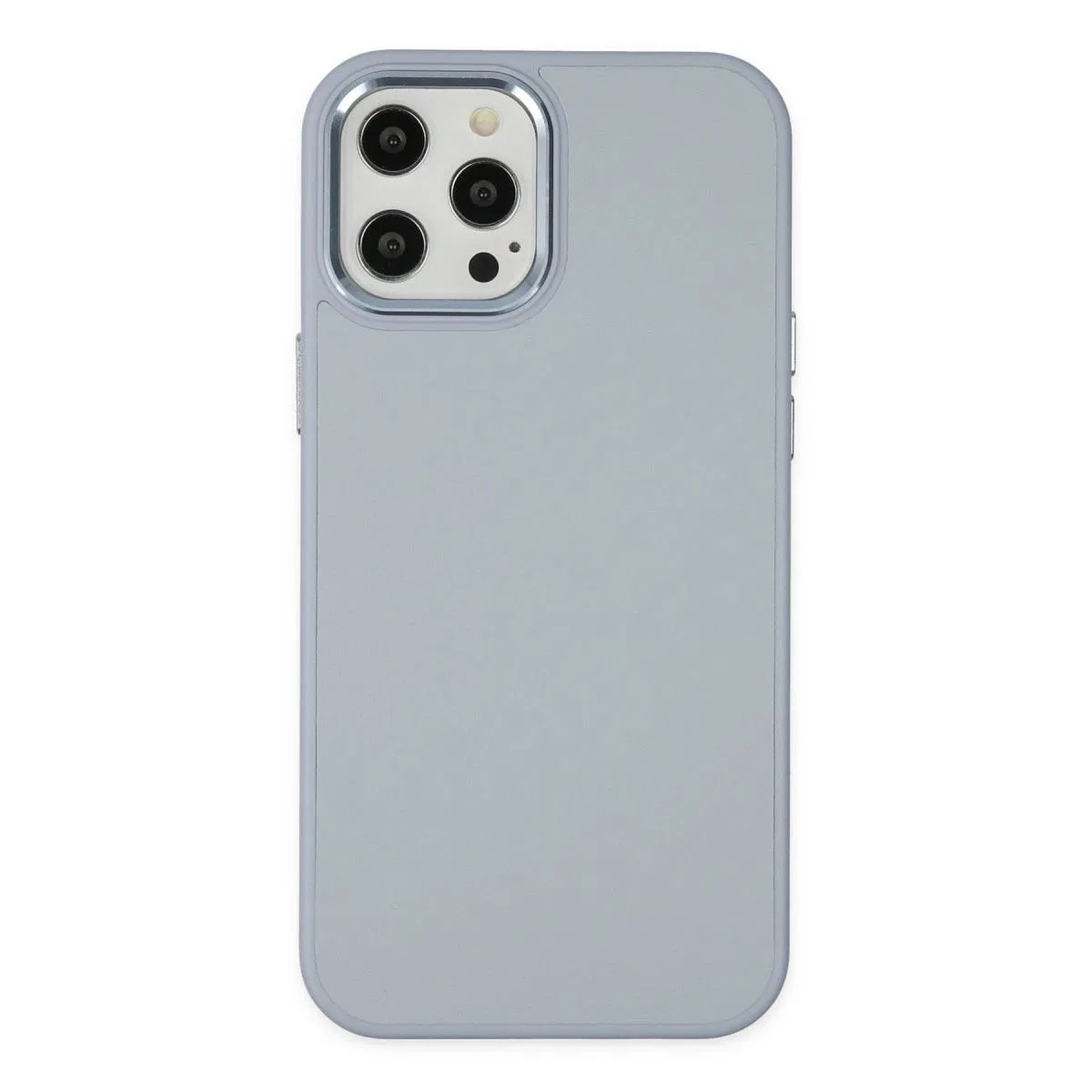 Apple İphone 12 Pro Max Kılıf Asya Deri Silikon - Sierra Blue