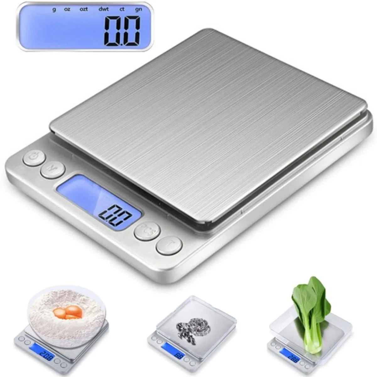 Pratik Dijital Hassas Mutfak Terazisi Hassas Tartı 2000 Gr. /0. 1 Gr. Hassasiyet
