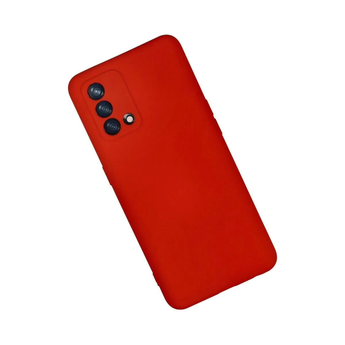 Oppo A74 4g Kılıf Nano İçi Kadife Silikon - Kırmızı görsel 2