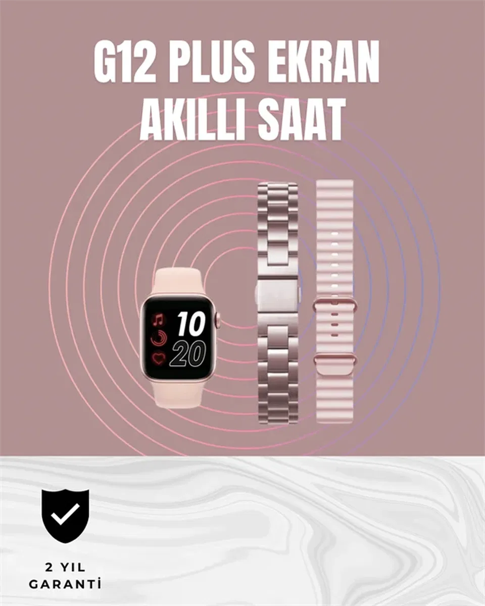 Titreşimli Bildirimli Akıllı Saat – Nabız, GPS, Spor Modları, Telefon Eşleştirme Özellikli görsel 2
