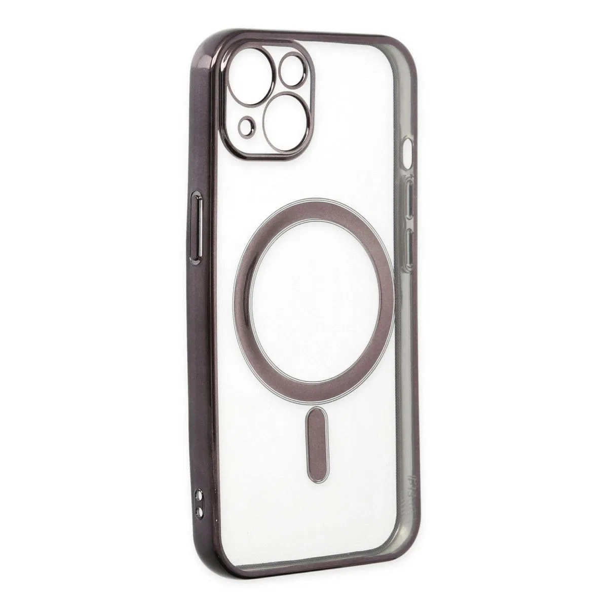 Apple İphone 14 Plus Kılıf Magneticsafe Lazer Silikon - Siyah görsel 4