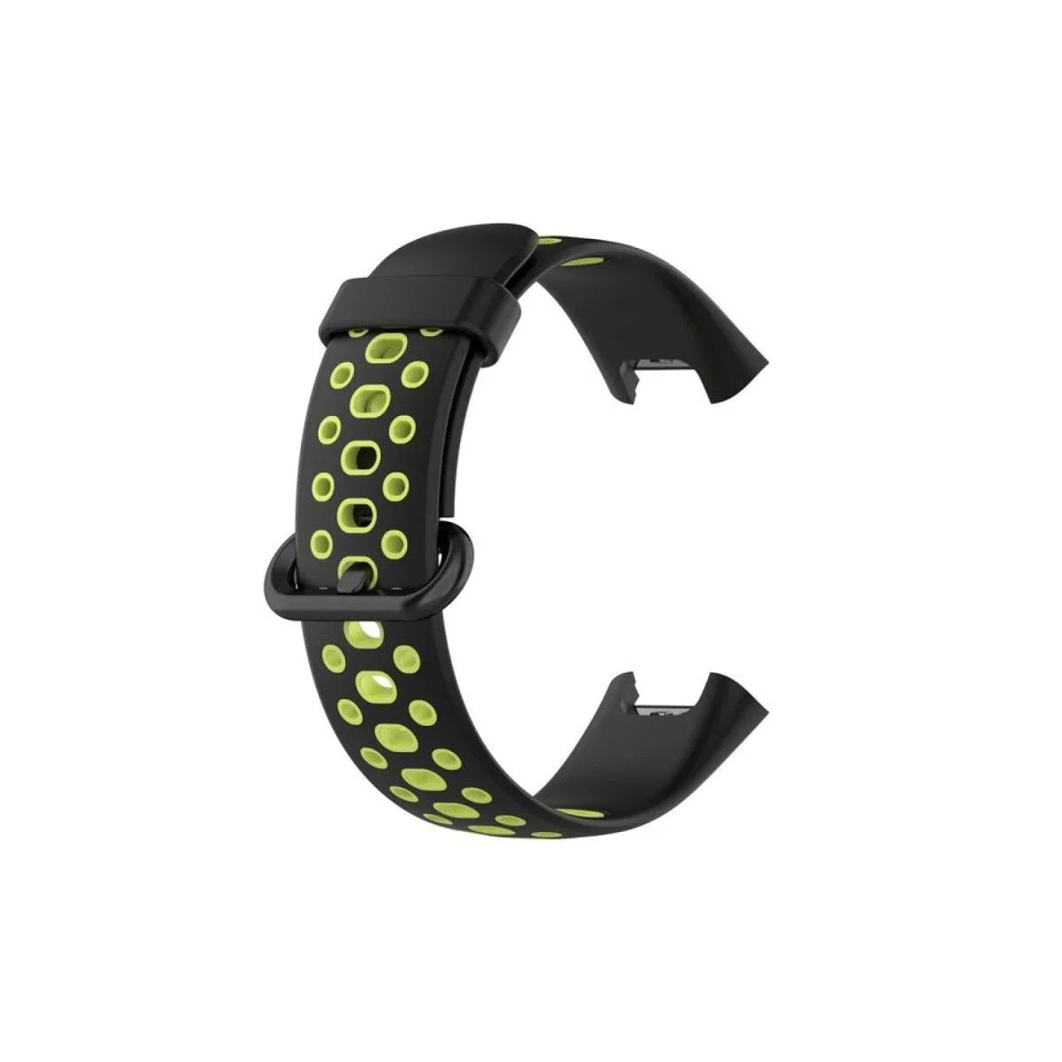 Xiaomi Redmi Watch 2 Spor Delikli Kordon - Siyah-yeşil görsel 3