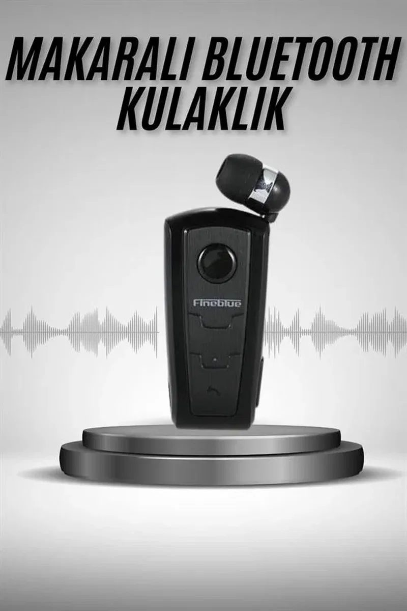 Makaralı Bluetooth Kulakiçi Yaka Kulaklığı Kablosuz Kulaklık görsel 2