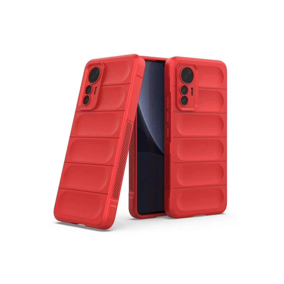 Xiaomi Mi 12 Lite Kılıf Optimum Silikon - Kırmızı görsel 2