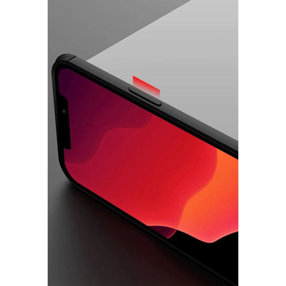 Apple İphone 12 Pro Max Kılıf Range Yüzüklü Silikon - Kırmızı görsel 8