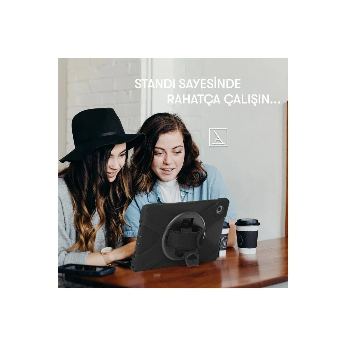 Lenovo Tab M10 Tb328fu Kılıf Amazing Tablet Kapak - Siyah görsel 4