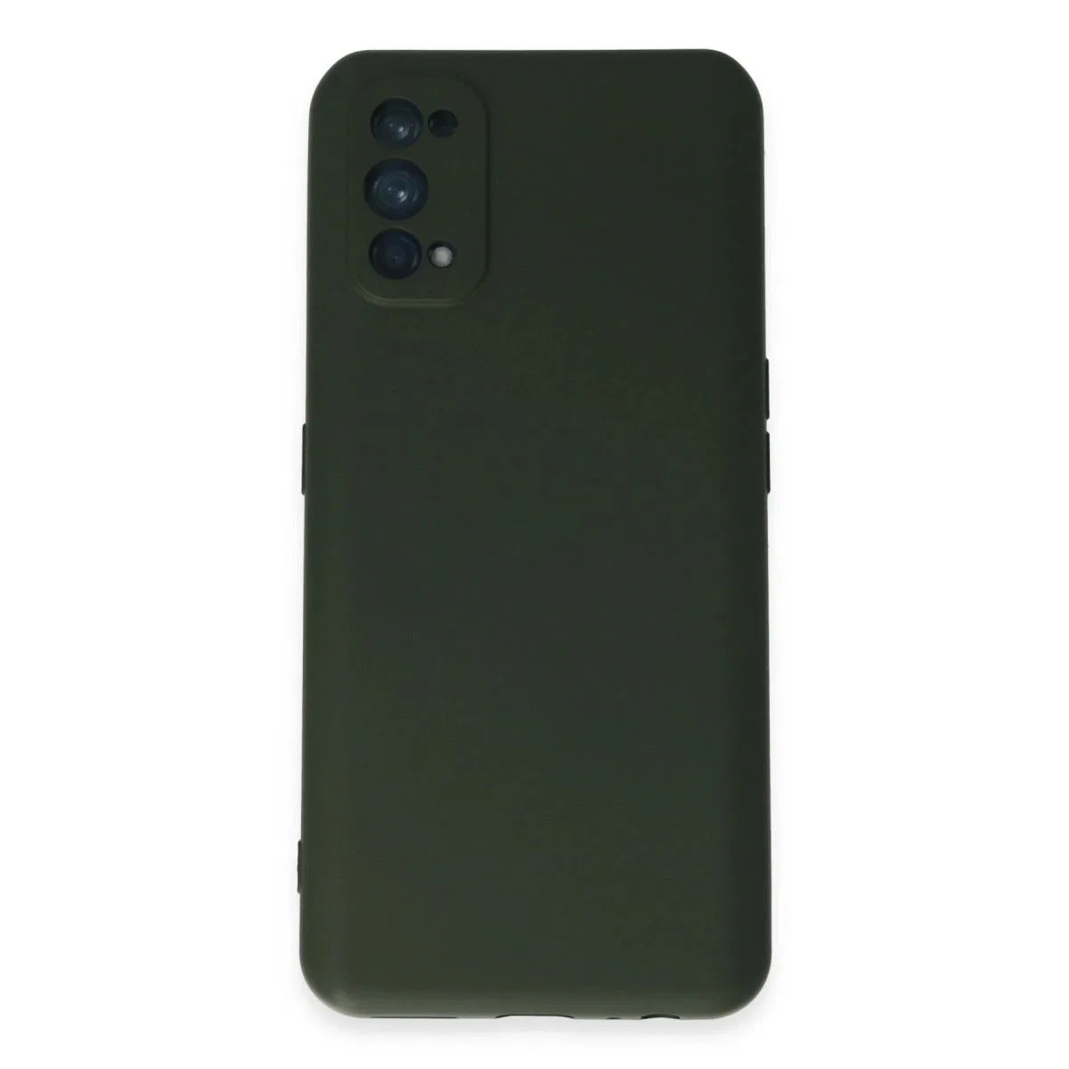 Realme 7 Pro Kılıf Nano İçi Kadife Silikon - Koyu Yeşil