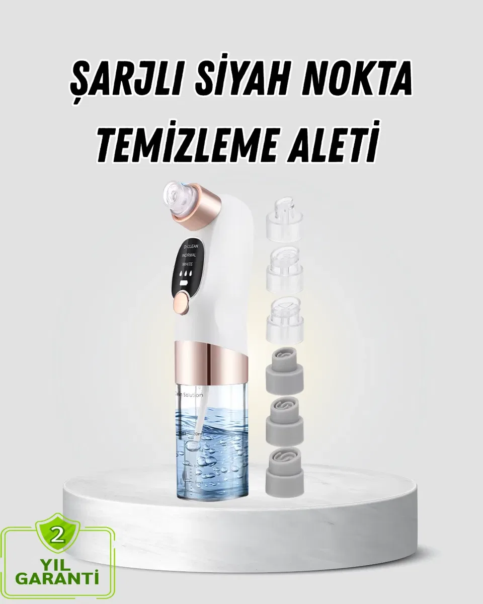 Vakum Teknolojili Siyah Nokta Temizleyici – Cilt Tonu Eşitleyen Masajlı Cilt Bakım Cihazı