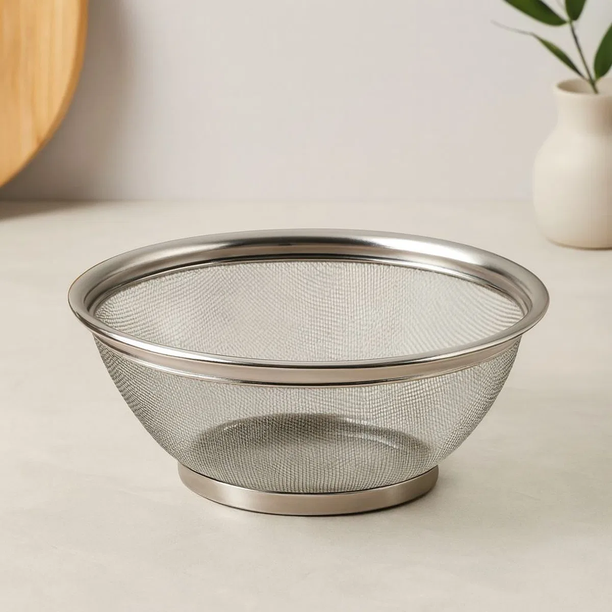 28 cm Metal Tel Sepet Süzgeç (Kulpsuz)