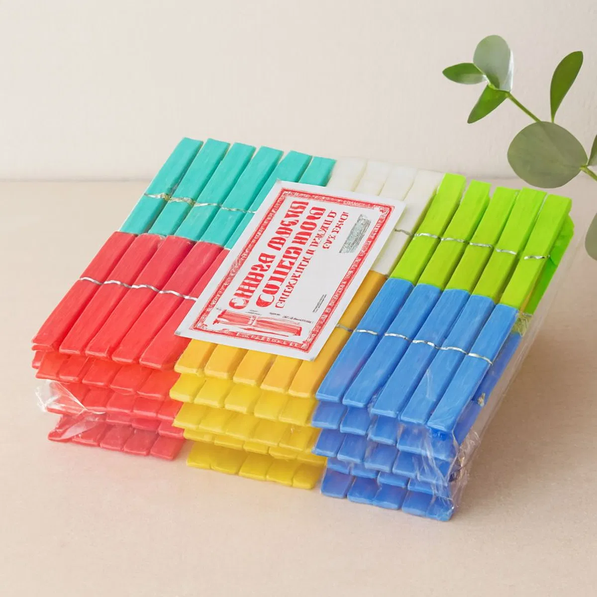 Plastik Çamaşır Mandalı 144'lü (Gökkuşağı)