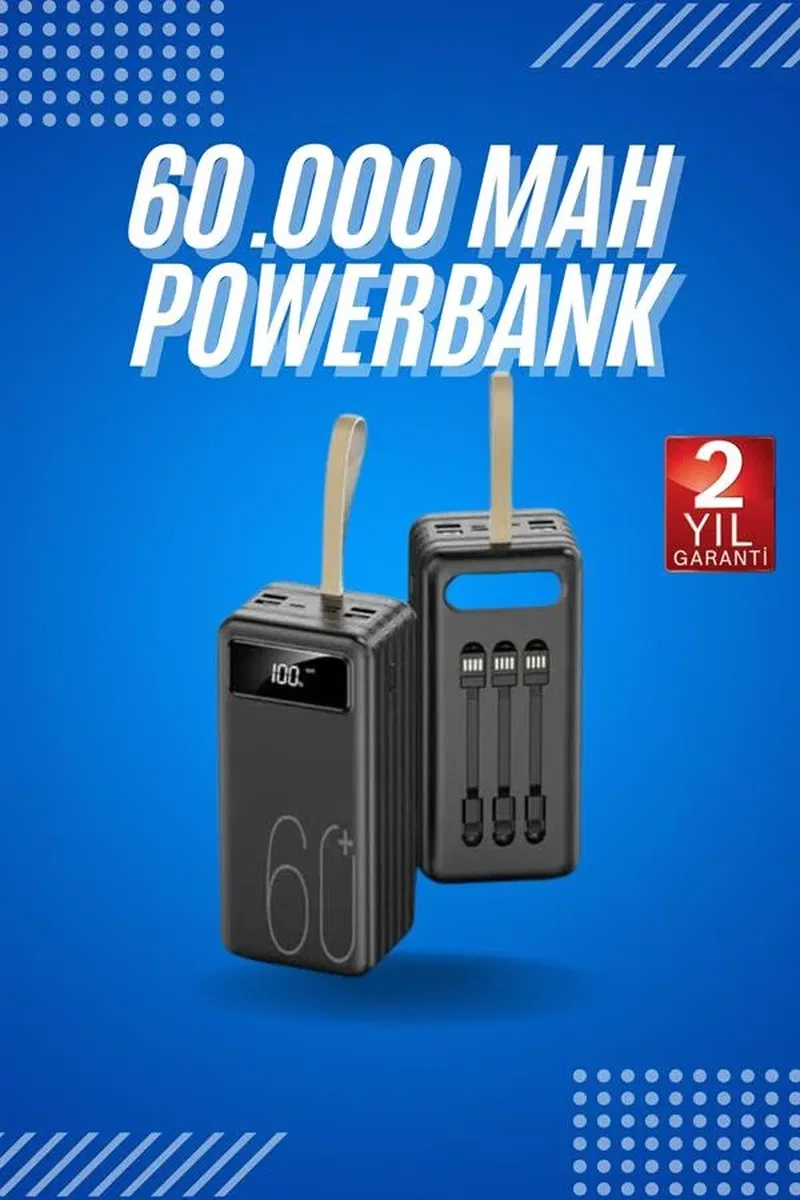 60. 000 Mah Hızlı powerbank görsel 2