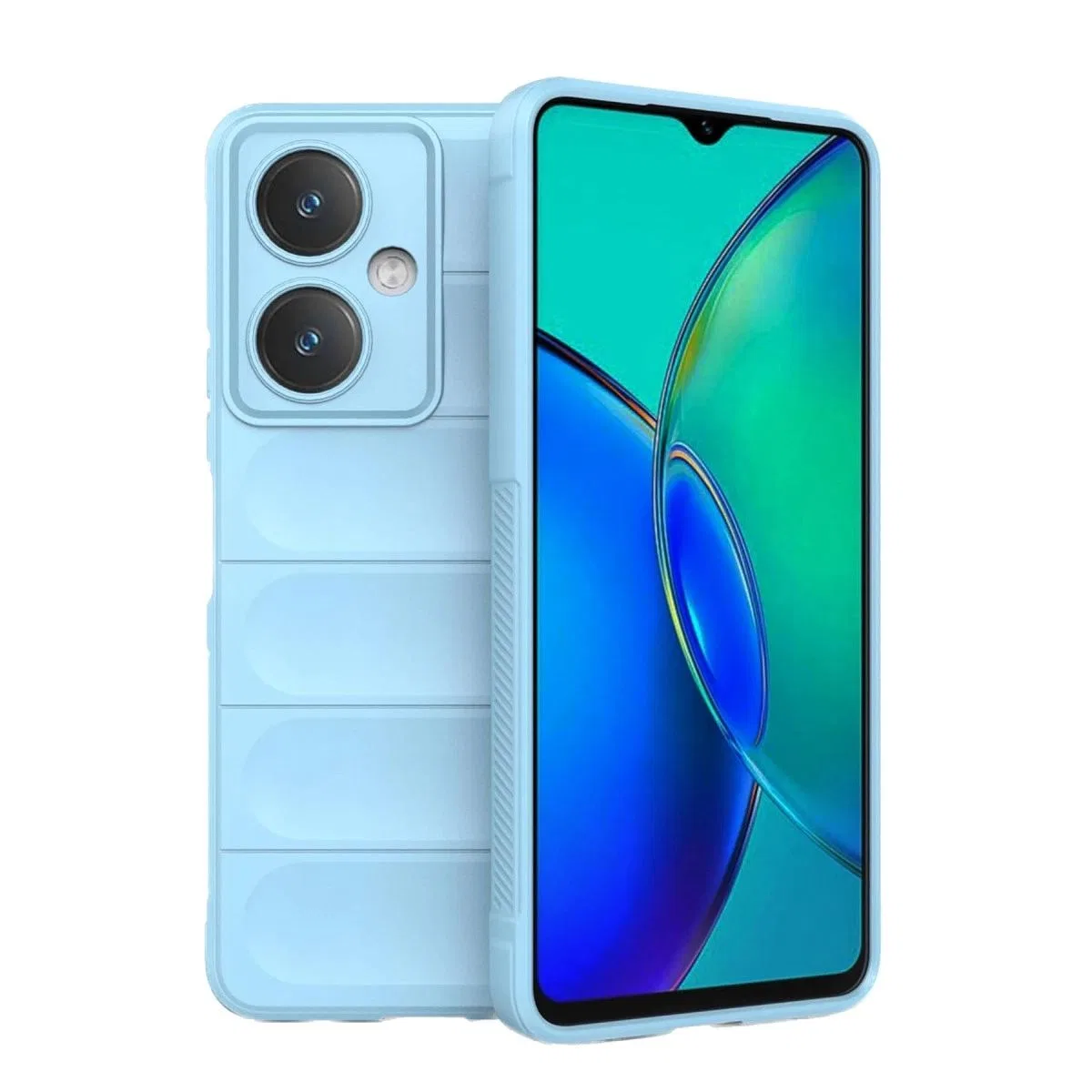 Vivo Y27 Kılıf Optimum Silikon - Sky Blue görsel 2