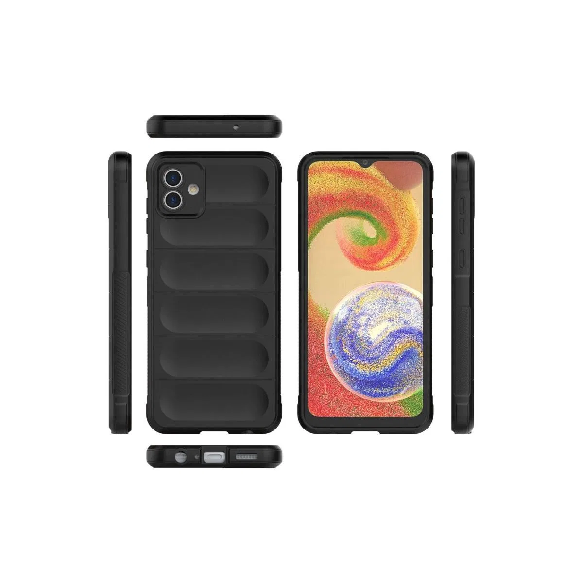 Samsung Galaxy A04 Kılıf Optimum Silikon - Siyah görsel 3