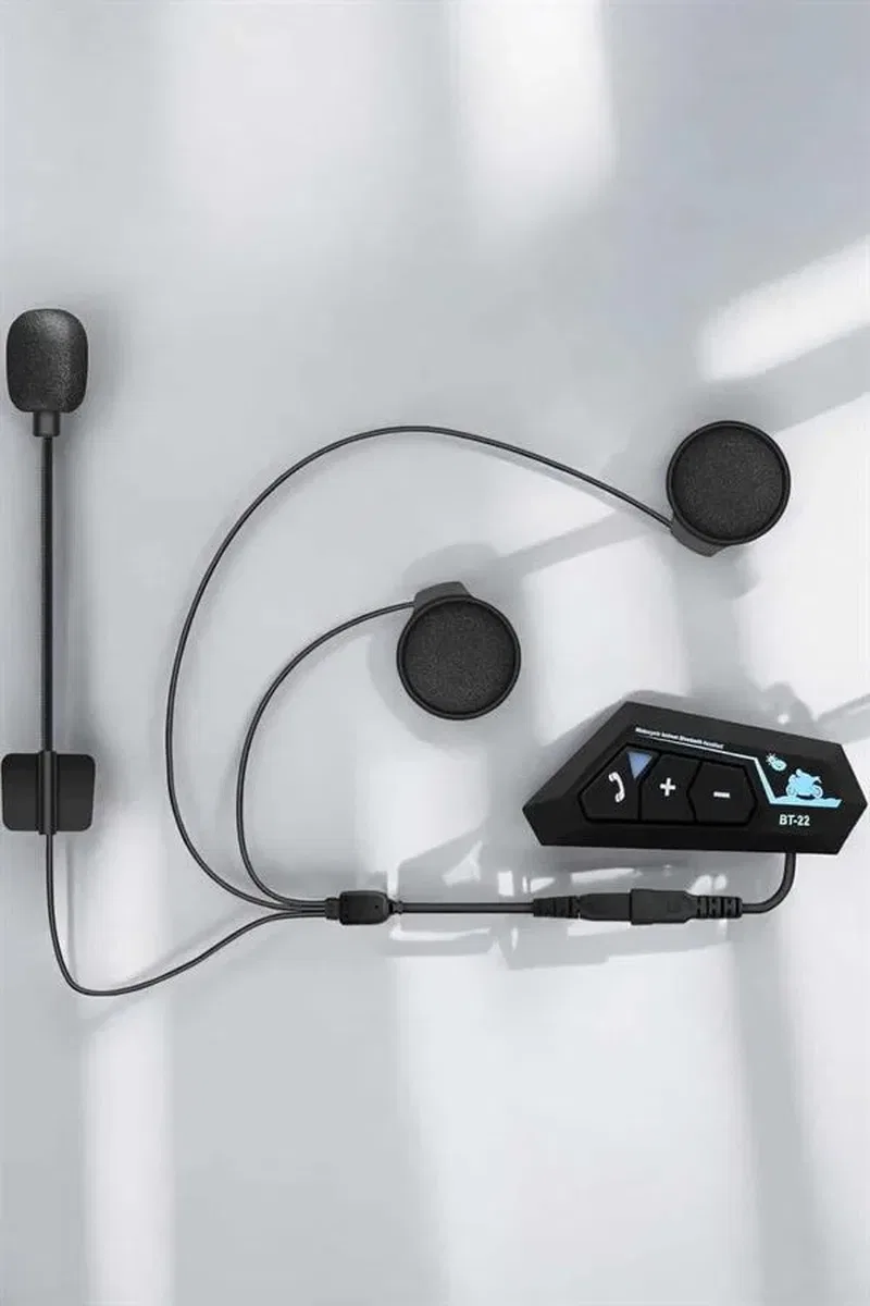 Kask Kulaklığı Motosiklet Intercom Interkom Dinleme Konuşma Özellikli Su Geçirmez görsel 5