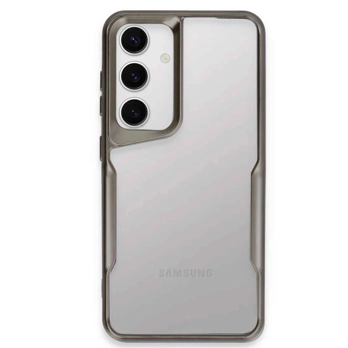 Samsung Galaxy S24 Kılıf Boyi Silikon Kapak - Titan Gri