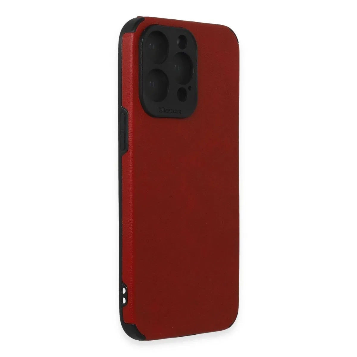 Apple İphone 15 Pro Kılıf Loop Deri Silikon - Kırmızı görsel 2