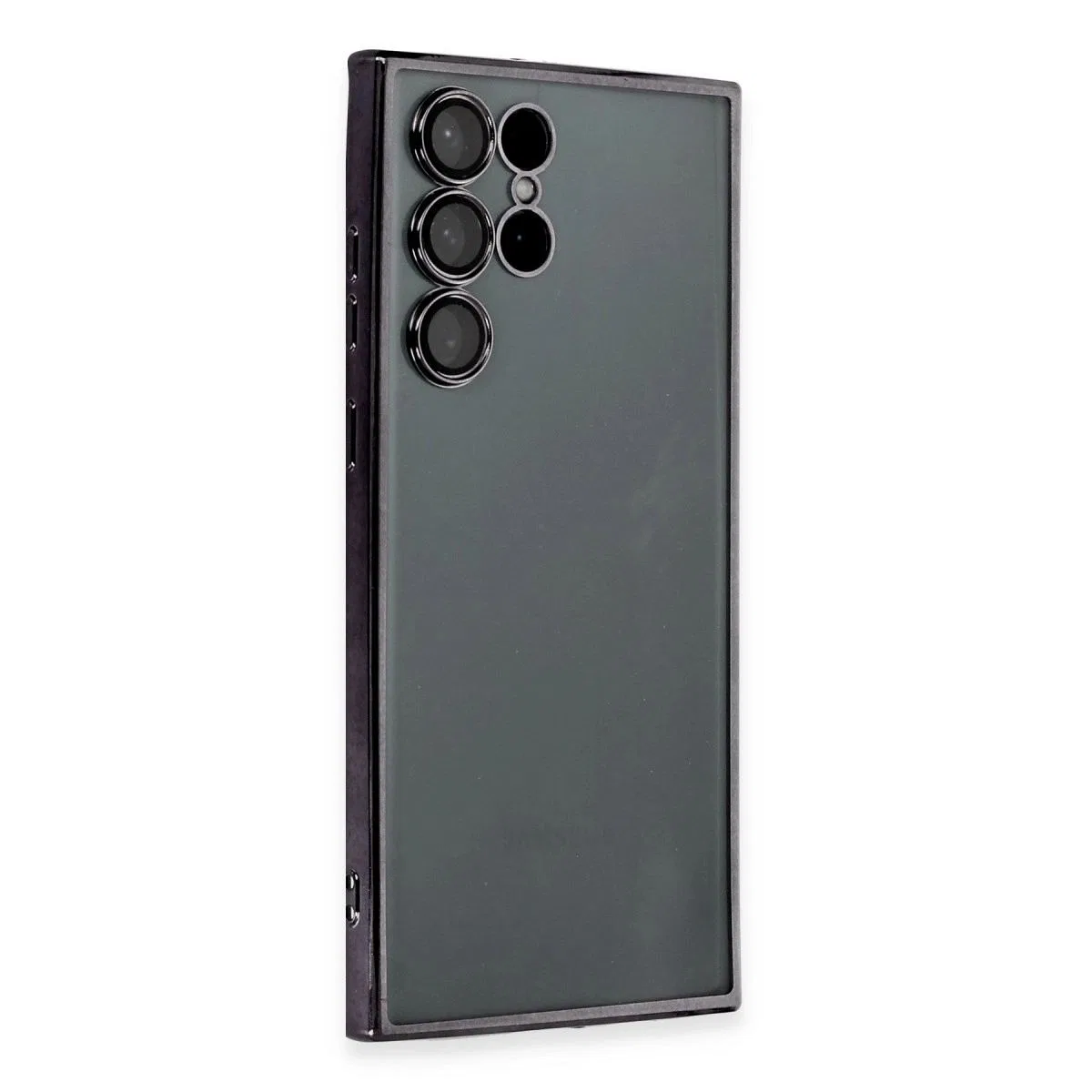 Samsung Galaxy S22 Ultra Kılıf Razer Lensli Silikon - Siyah