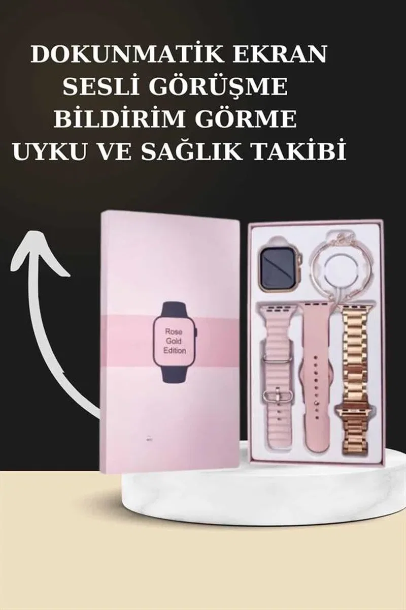 Yeni Nesil Kaliteli Akıllı Saat ve Kablosuz Bluetooth Kulaklık Yüksek Ses Kaliteli Yeni Nesil görsel 3