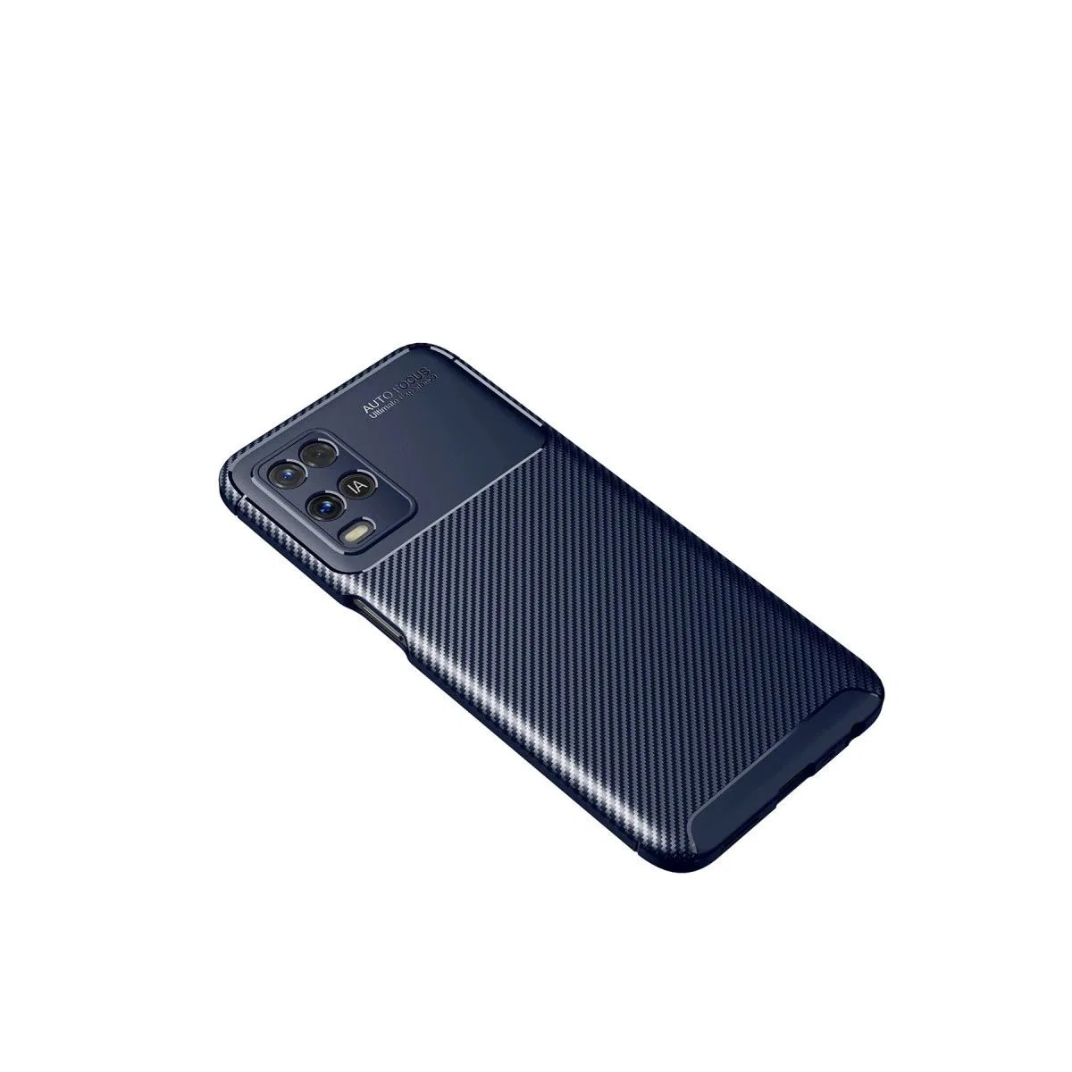 Oppo A54 4g Kılıf Auto Focus Karbon Kapak - Lacivert görsel 2