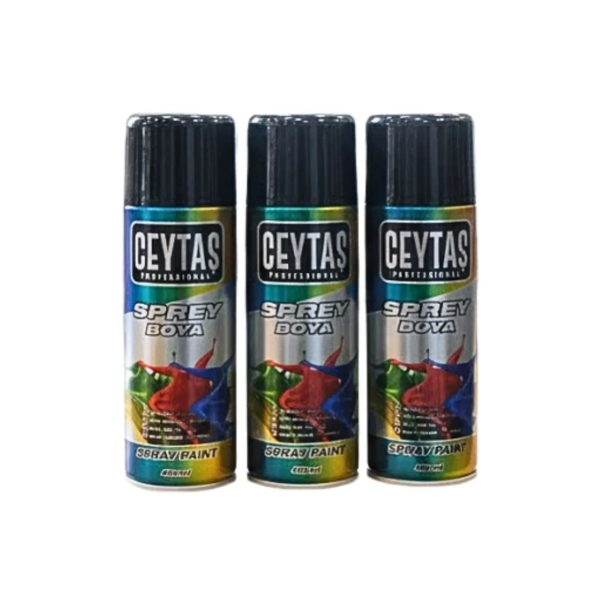 400 ml Siyah Sprey Boya ( 1 Adet) görsel 2