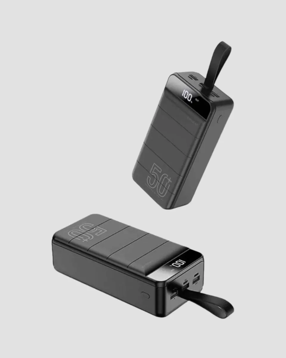 Tüm Cihazlarla Uyumlu 50. 000 mAh Powerbank – Yüksek Kapasiteli, LED Gösterge ve Akıllı Koruma Fonksiyonlu görsel 3